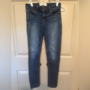 Hollister Blue Skinny Jeans with Stretch and Tapered Fit
